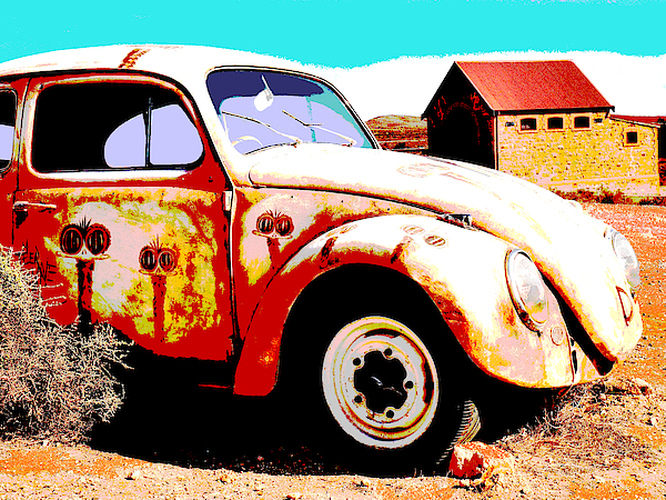 Painted Car - Outback Australia by Lexa Harpell Painted Car - Outback Australia by Lexa Harpell